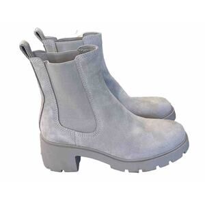 Steve Madden Hayle Sand Suede Chunky Chelsea Boots 10M